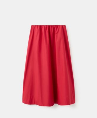 Women's Pleated Midi Cotton Skirts