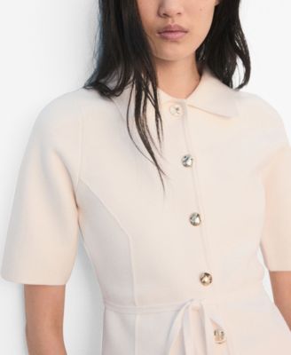 Women's Polo Collar Knitted Jacket