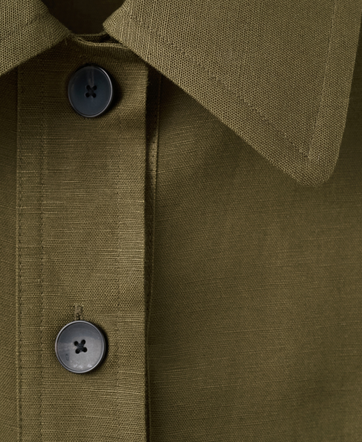 Mango Women's Buttons Linen-Blend Jacket