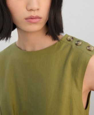 Women's Linen Wrap Dress