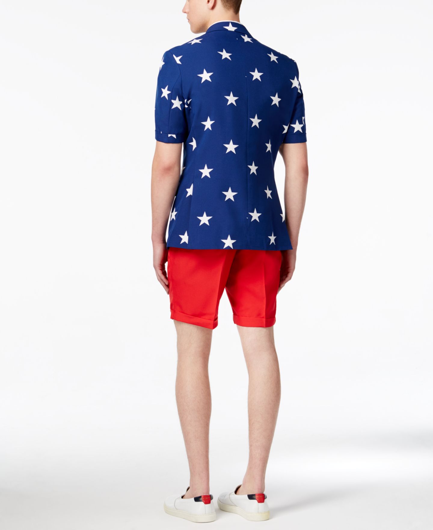 Мужской летний карнавальный костюм OppoSuits USA в американской тематике, цвет: Белый / Синий — фото 13