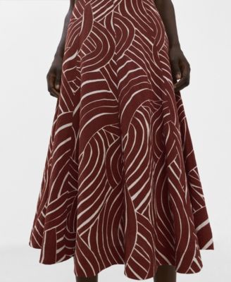 Women's Geometric Print A-Line Skirts