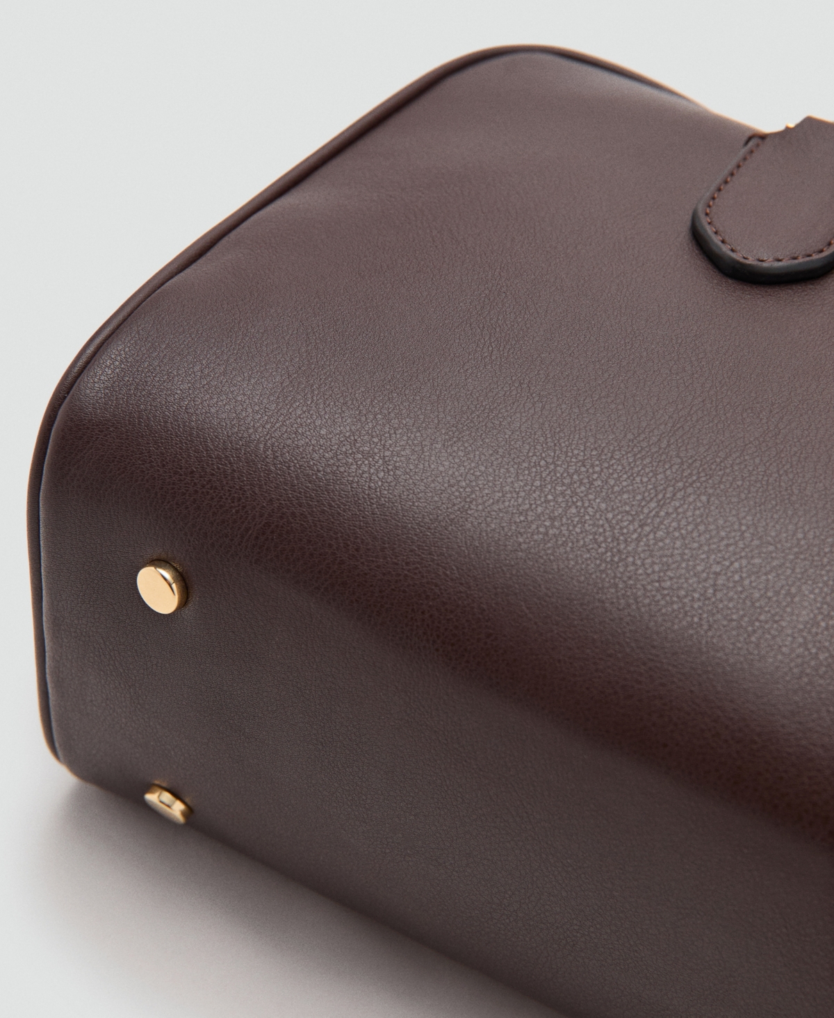 Mango Women's Faux-Leather Finish Bowling Bag