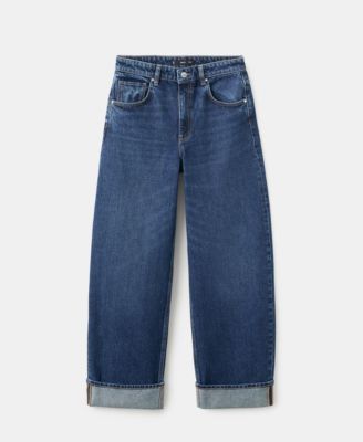 Women's Cuffed Hem Balloon Jeans