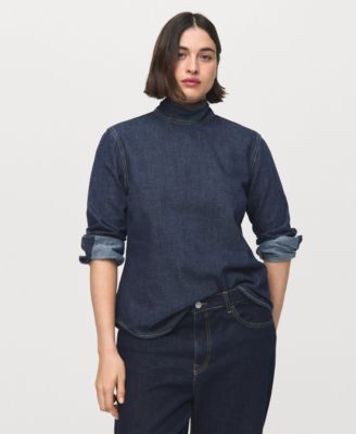 Women's Tie Detail Denim Shirt