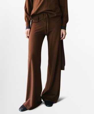 Women's Elastic Waist Straight-Fit Pants