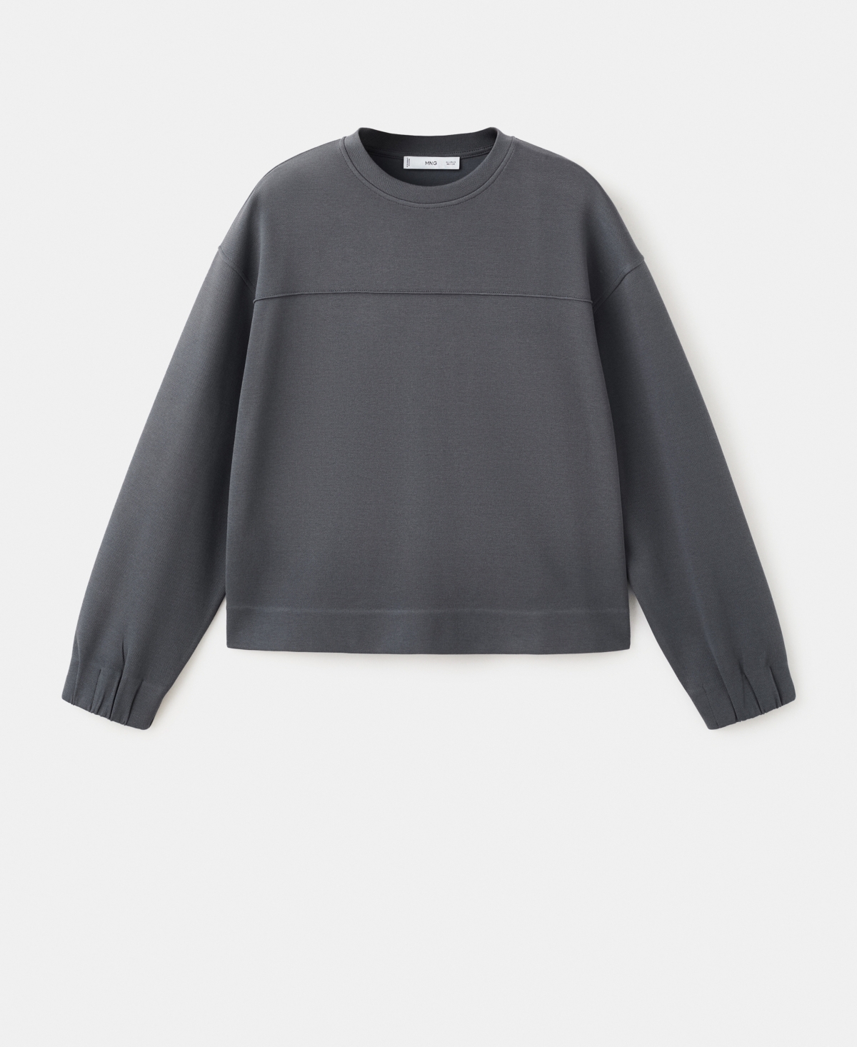 Mango Women's Ruched Sleeve Sweatshirt