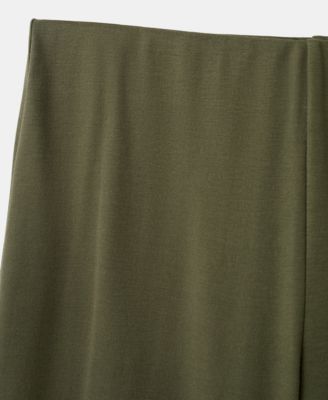 Women's Elastic Waist Straight-Fit Pants