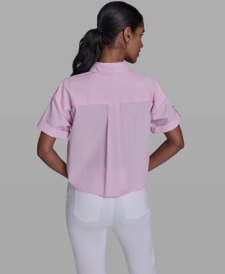 Petite Floral Embroidered Top