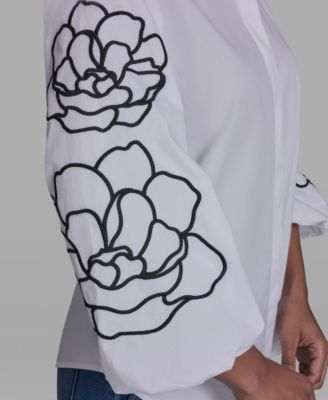 Petite Collared Neck Shirt