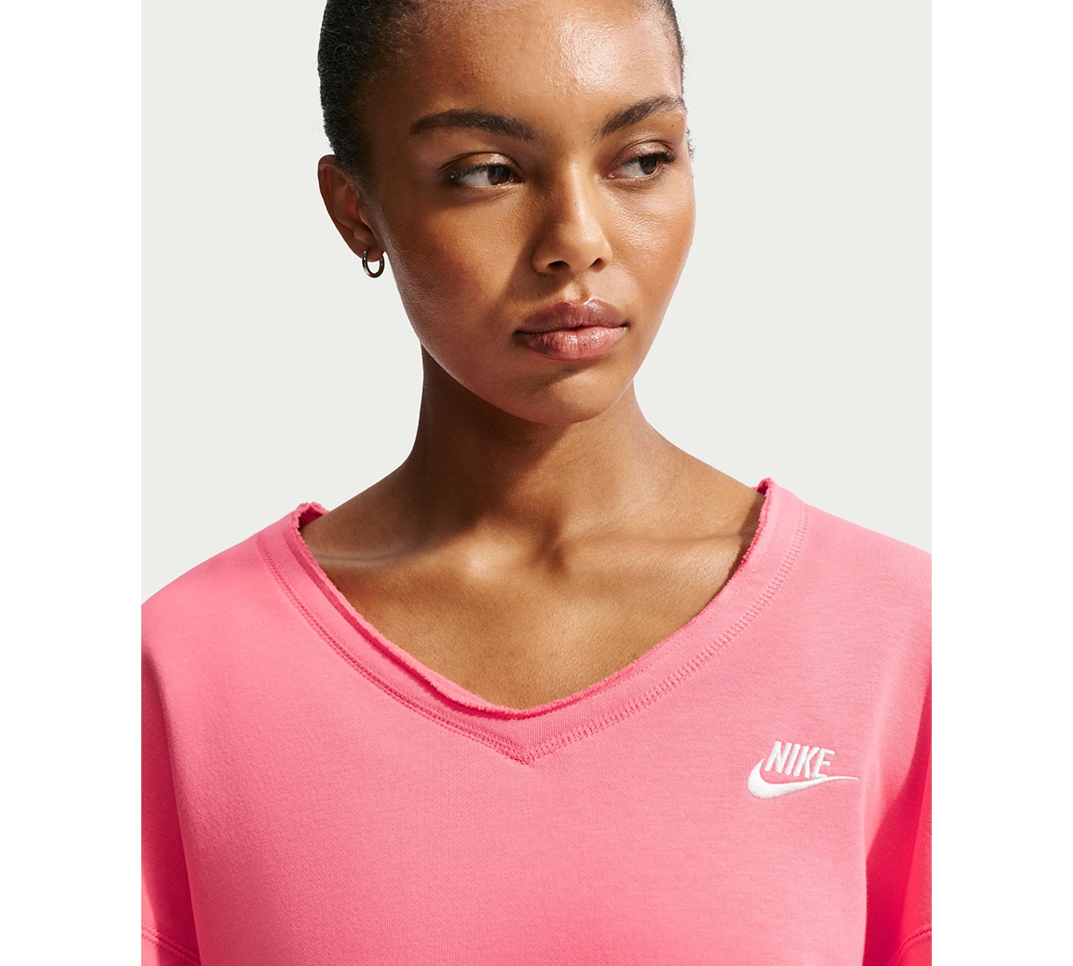 Nike Sportswear Women's Club Fleece Oversized V-Neck Sweatshirt