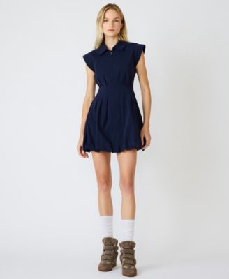 Women's Dyanne Bubble-Hem Mini Dress