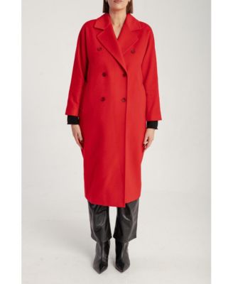Women's Cashmere Double Breasted Long Coat