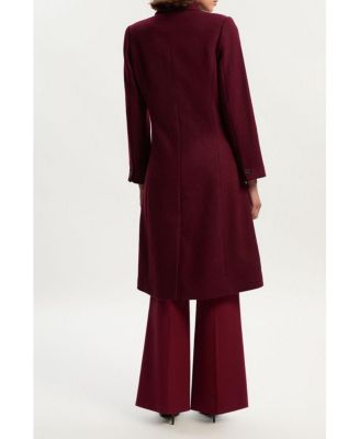 Women's Wool Double Breasted Midi Coat