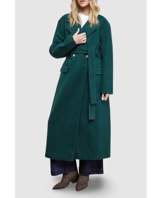Women's Tie Belt Detail Midi Coat