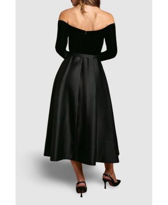 Women's Bardot Full Skirted Midi Dress
