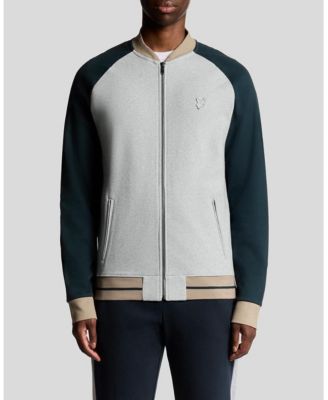 Men's Interlock Contrast Raglan Bomber Jacket
