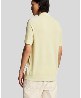 Men's Linen Blend Knitted Polo