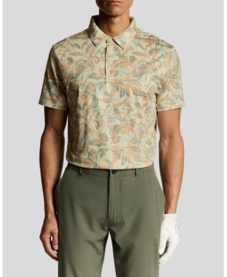 Men's Golf Digital Floral Polo Shirt