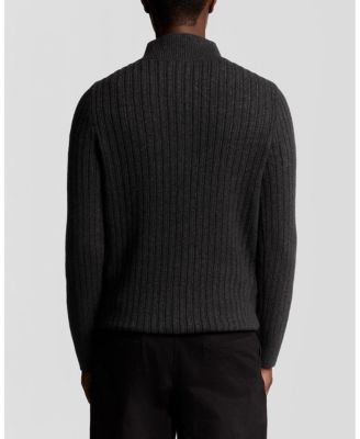 Men's Ribbed Half Zip Sweater