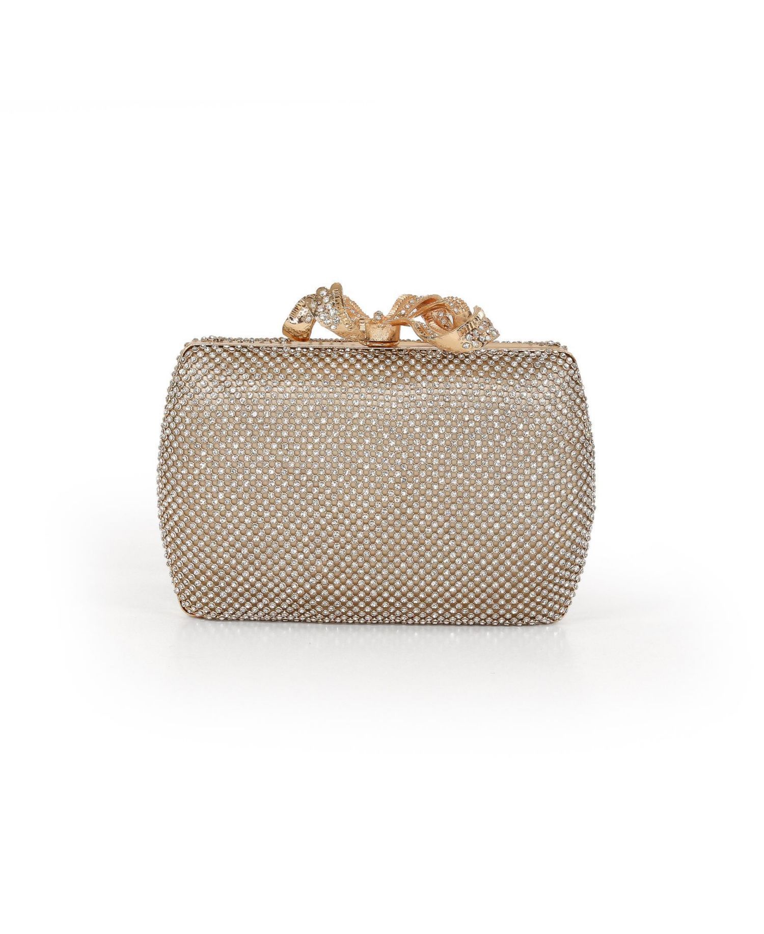 Woman's Cassia Crystal Minaudiere w. Bow Clasp