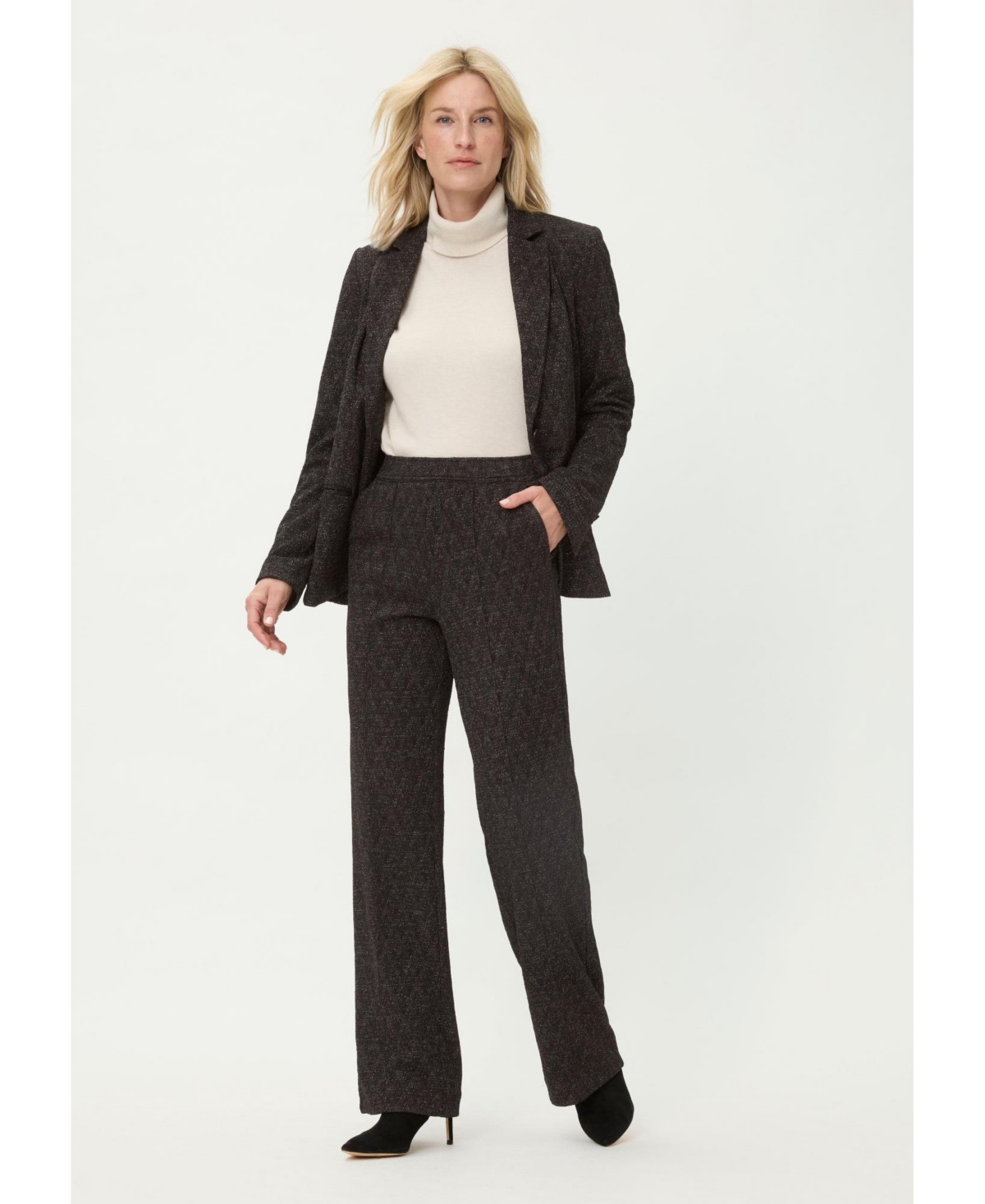 Olsen Women's Sparkle Knit Pull-On Trouser.