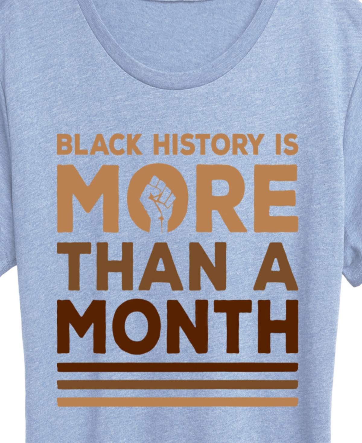 Hybrid Apparel Women's Instant Message Black History More Than Month Short Sleeve Graphic T-Shirt