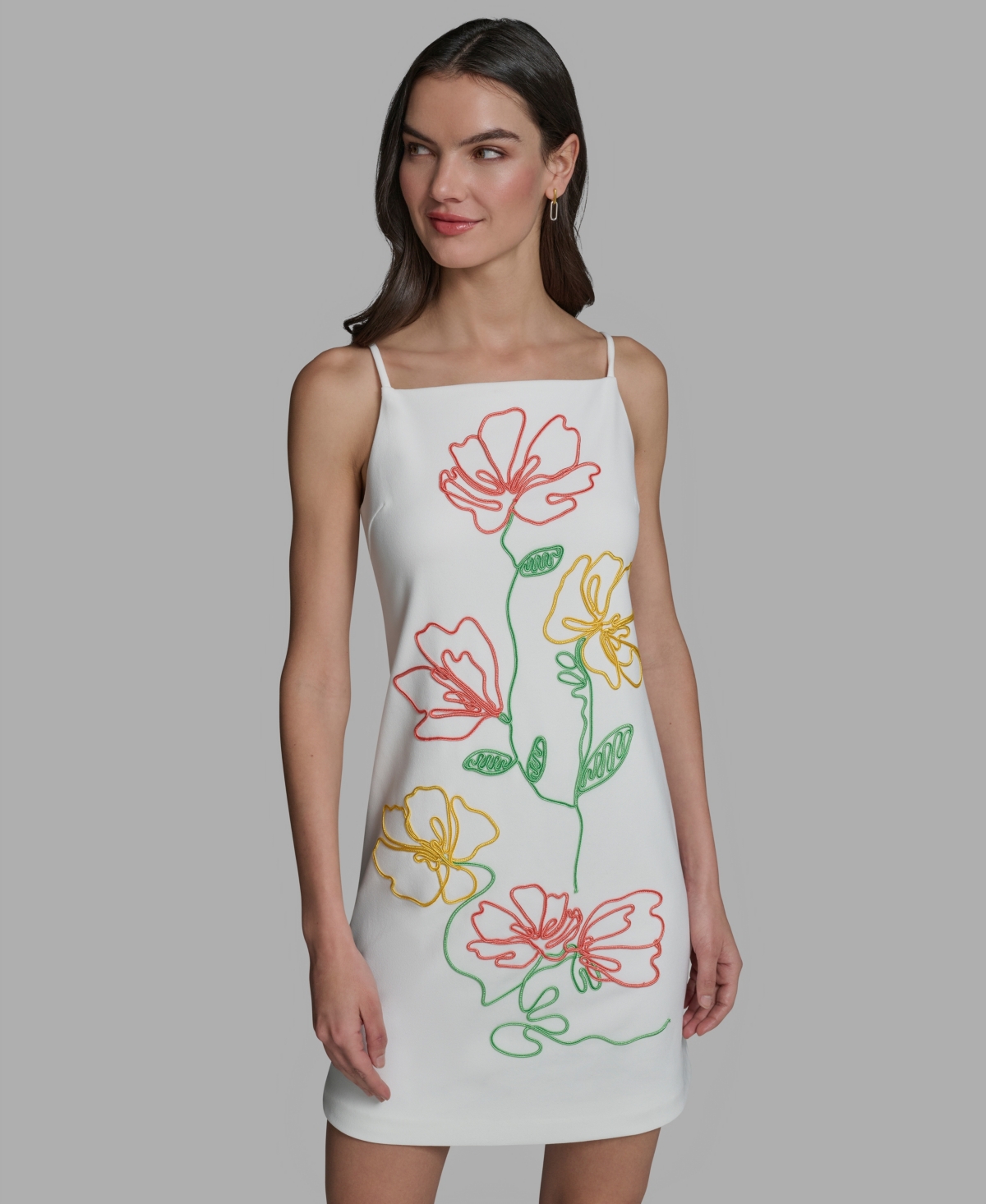 Karl Lagerfeld Paris Women's Scuba Crepe A-Line Dress