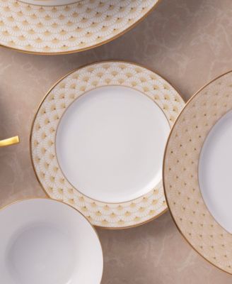 Trocadero Gold-Tone Bread and Butter Plates, Set of 4