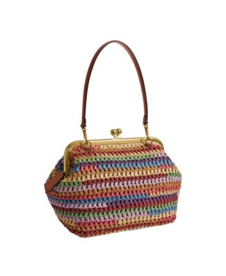 Kisslock Medium Multi Straw Frame Bag 27