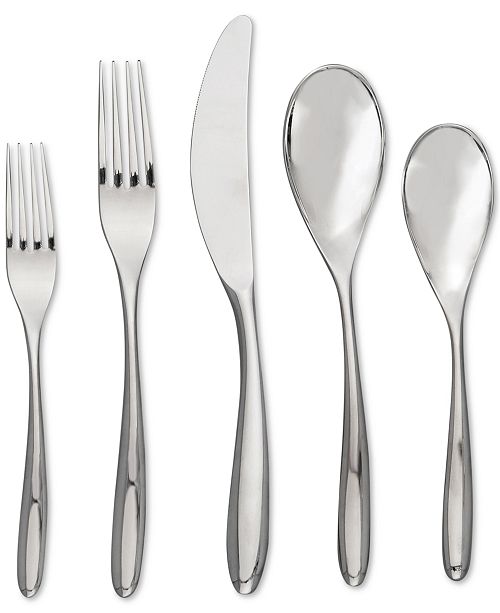Nambé 45Pc. Bend Flatware Set Flatware & Silverware Dining & Entertaining Macy's