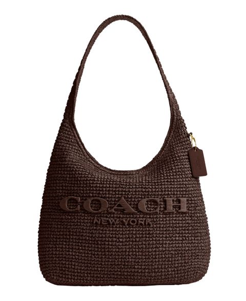 Женские COACH Brooklyn Large Straw Shoulder Bag 34