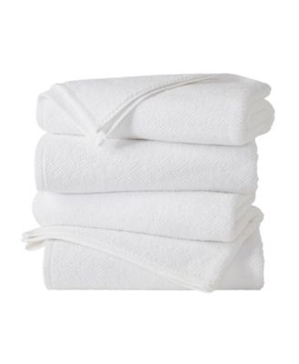 Cotton Textured 4-Piece Bath Towel Set