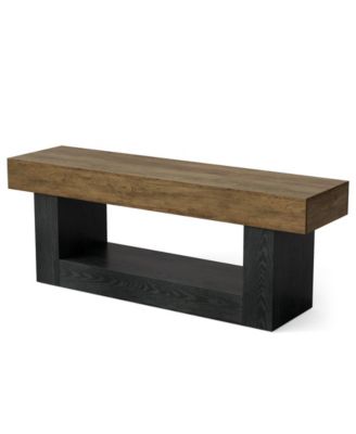 TV Stand  for TVs Up to 70 Inches, 63 Inches Media TV Console, Entertainment Center with U-Shaped Pedestal & Open Storage Shelf