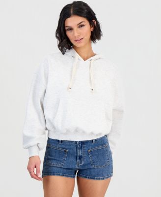 Women's Heart Embroidery Hooded Sweatshirt