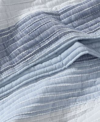Sand Stripes Textured Quilted Throw, 50" x 60"