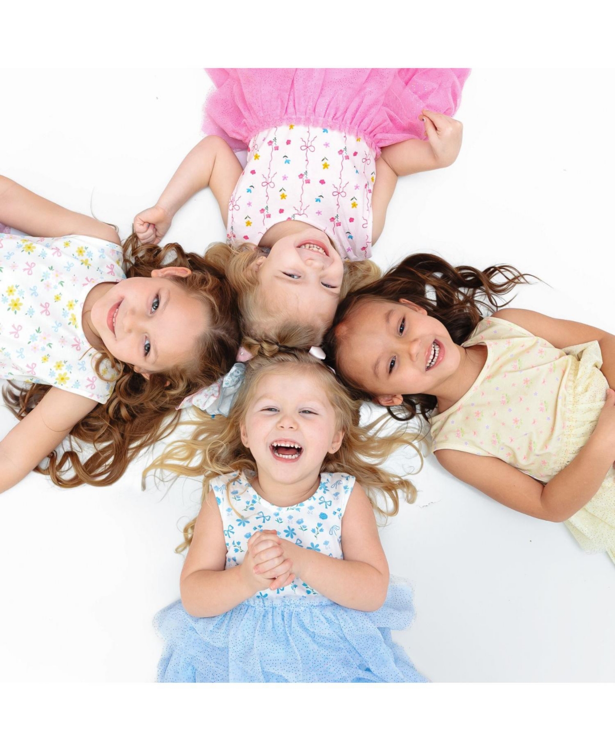 Sweet Wink Toddler Girls Lemon Floral Tank Tutu Dress