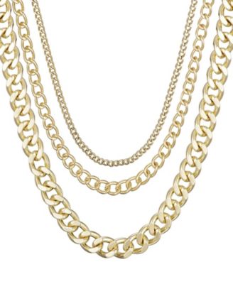 Gold Link Layered Necklace