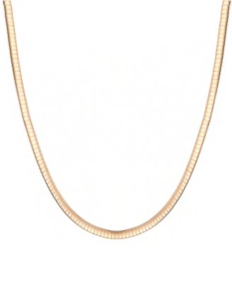 Tarnish Resistant Gold Omega Layering Chain Necklace