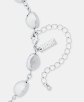 Sculptural Bead Lariat Necklace, 16" + 3" extender