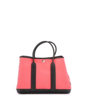 30 Garden Party Tote Toile and Leather