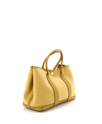 30 Garden Party Tote Toile and Leather