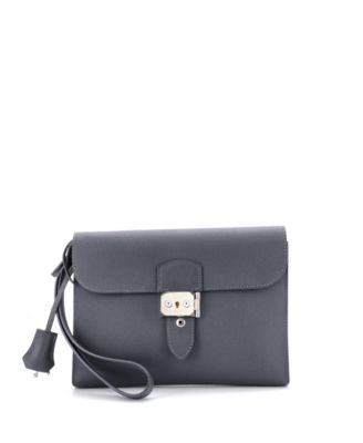 Sac a Depeches Wristlet Pouch Epsom