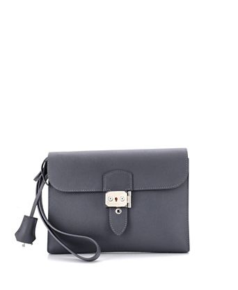 Sac a Depeches Wristlet Pouch Epsom