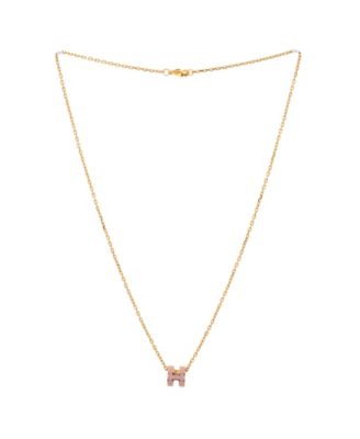 Pop H Pendant Chain Necklace