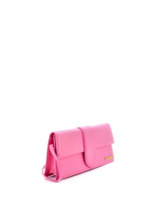 Long Le Bambino Top Handle Flap Bag Leather