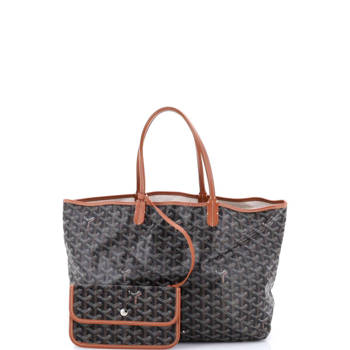 Pre-Owned Goyard Pm Saint Louis Tote Coated Canvas
