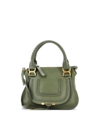 Small Marcie Satchel Leather