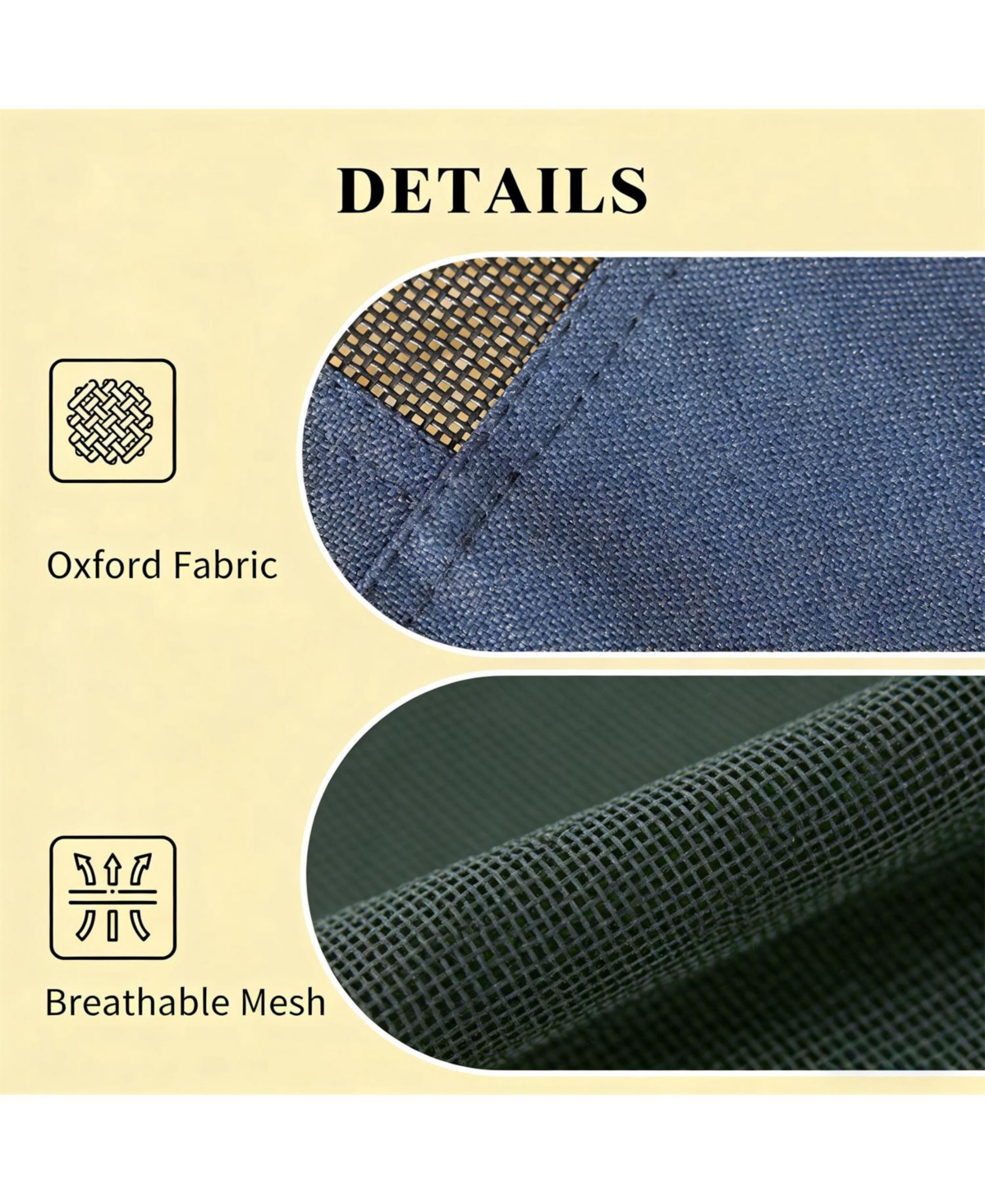 Aostirmotor Portable Elevated Dog Cot - Cooling Pet Bed with Breathable Mesh