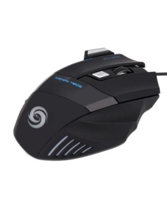 7-Button Wired Gaming Mouse: 5-Speed DPI (Up to 5500), Colorful Glow, for Gaming/Office, Easy-to-Use for Gamers/Professionals
